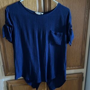 Navy Blue Women's Top